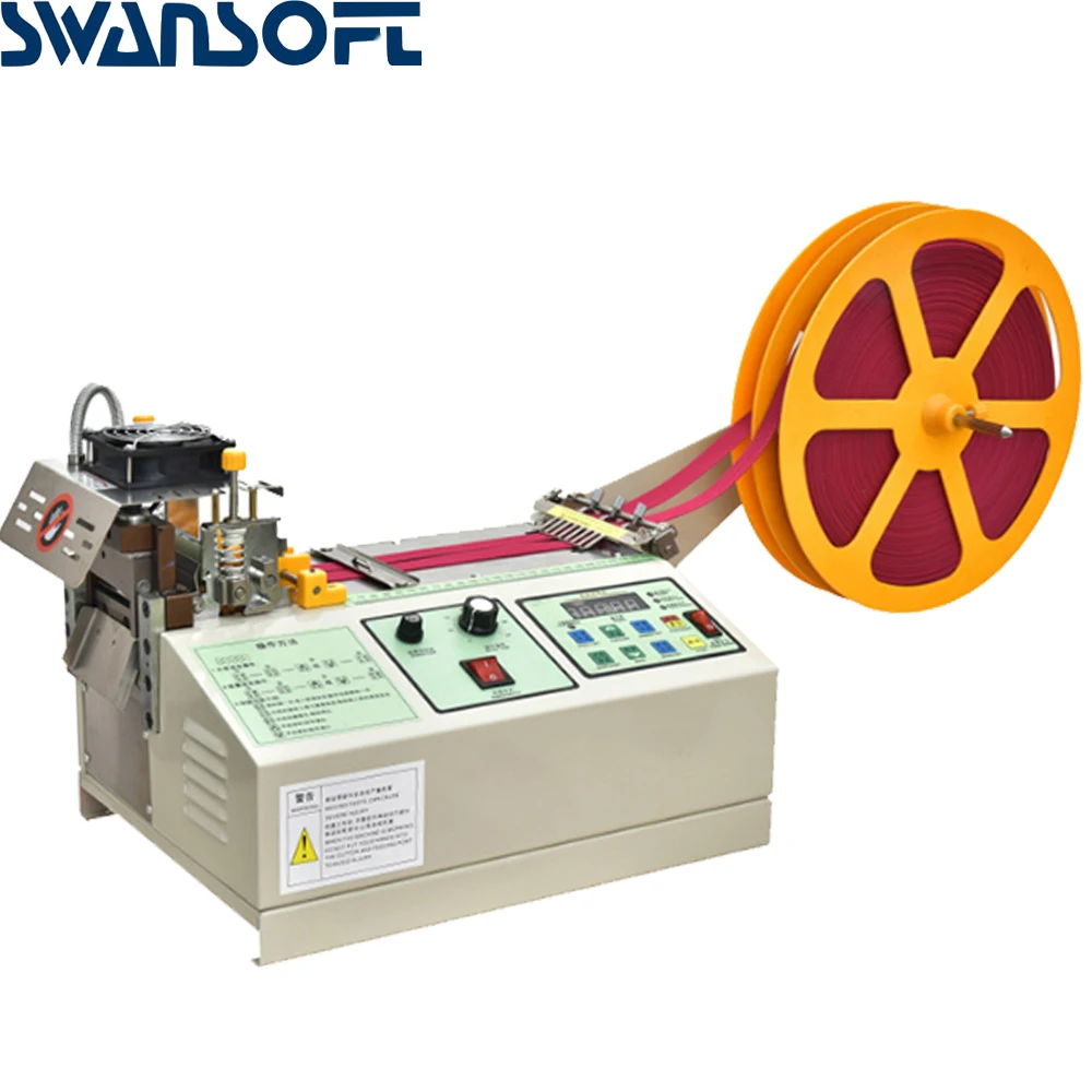  Automatic computer cutting machine 988T hot cutting machine webbing cutting elastic band Velcro cut