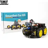 KUONGSHUN Smart Robot Car Kit Omvat UNO R3, Ultrasone Sensor, Bluetooth Module voor Arduino Robot Kit