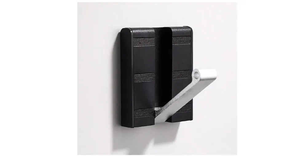 Wall Hook Hanger Foldable Hook Wall Hook Hook Coat Hanger Coat Rack Creative Hanging Bag Invisible Porch Door Back/Black