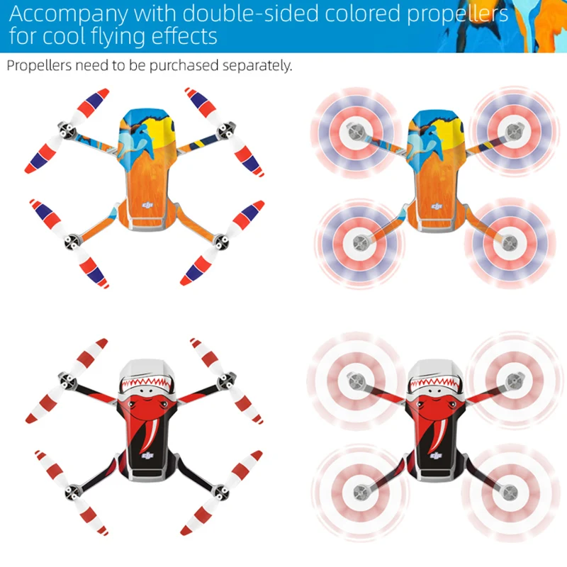 Красочные ПВХ наклейки для DJI Mavic Mini водонепроницаемая кожа для дрона корпус руки протектор для пульта дистанционного управления для Mavic Mini АКСЕССУАРЫ
