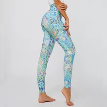 Новое прибытие завод цифровой печати облегающие беговые штаны эластичные дышащие тренировочные Леггинсы для йоги тонкие женские леггинсы для спортзала