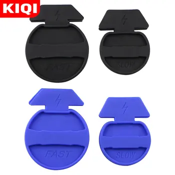 

KIQI 2Pcs/ Car Charging Port Protection Cover Waterproof Dust Charger Protector Cap for Tesla Model 3 2016 - 2020 Accessories