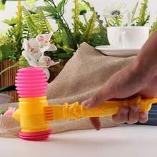 Детский молоток со свистком, тренировочный, для малышей, для детей, ручка, пластик, прочный, встроенный свисток, игрушки для малышей, хлопушка