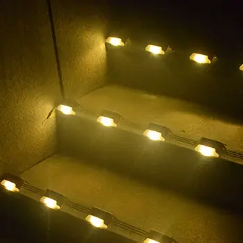 

4/2PCS Solar Outdoor Landscape Lights Aisle Corridor Step Lights Outdoor Staircase Balcony Garden Park Lights
