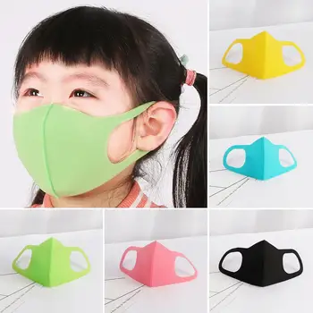 

3pcs Children Masks Solid Candy Color Sponge Mask Breathable Dust Masks for Kids PM2.5 Dustproof Anti Bacteria Protective Masks