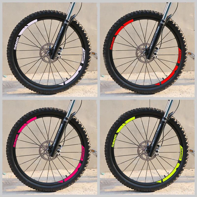 Наклейки на колеса SRAM mtb велосипедная наклейка с велосипедом стену Бесплатная
