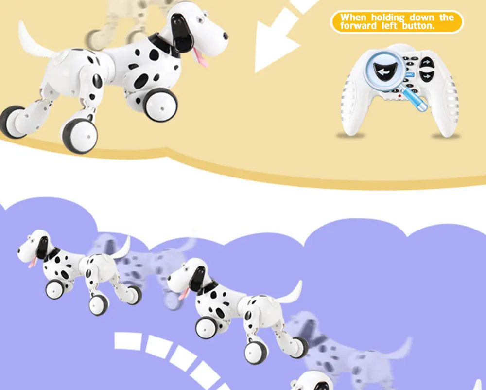 Подарок на день рождения RC zoomer dog 2,4G беспроводной пульт дистанционного управления умная собака электронный питомец обучающая детская игрушка робот игрушки