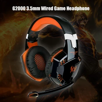 

3.5mm Wired Gaming Headphone Earphone Ornament G2000 Outdoor Enjoyable for PC PS4 XBOX ONE Lighting E-Sports Headset