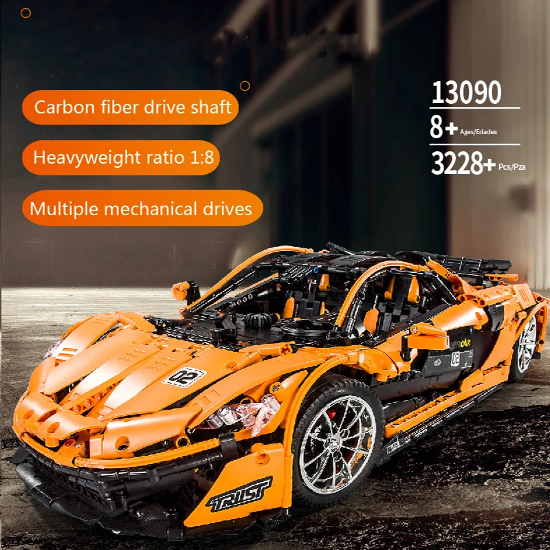 

3228PCS Technic Series Building Blocks P1 Super Racing Car Model Set Legoing DIY Model Toys Power Motor Function Car Bricks Toys