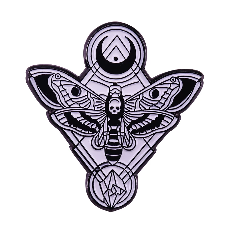 Значок на лацкан с изображением головы смерти значок тему вспышки готические