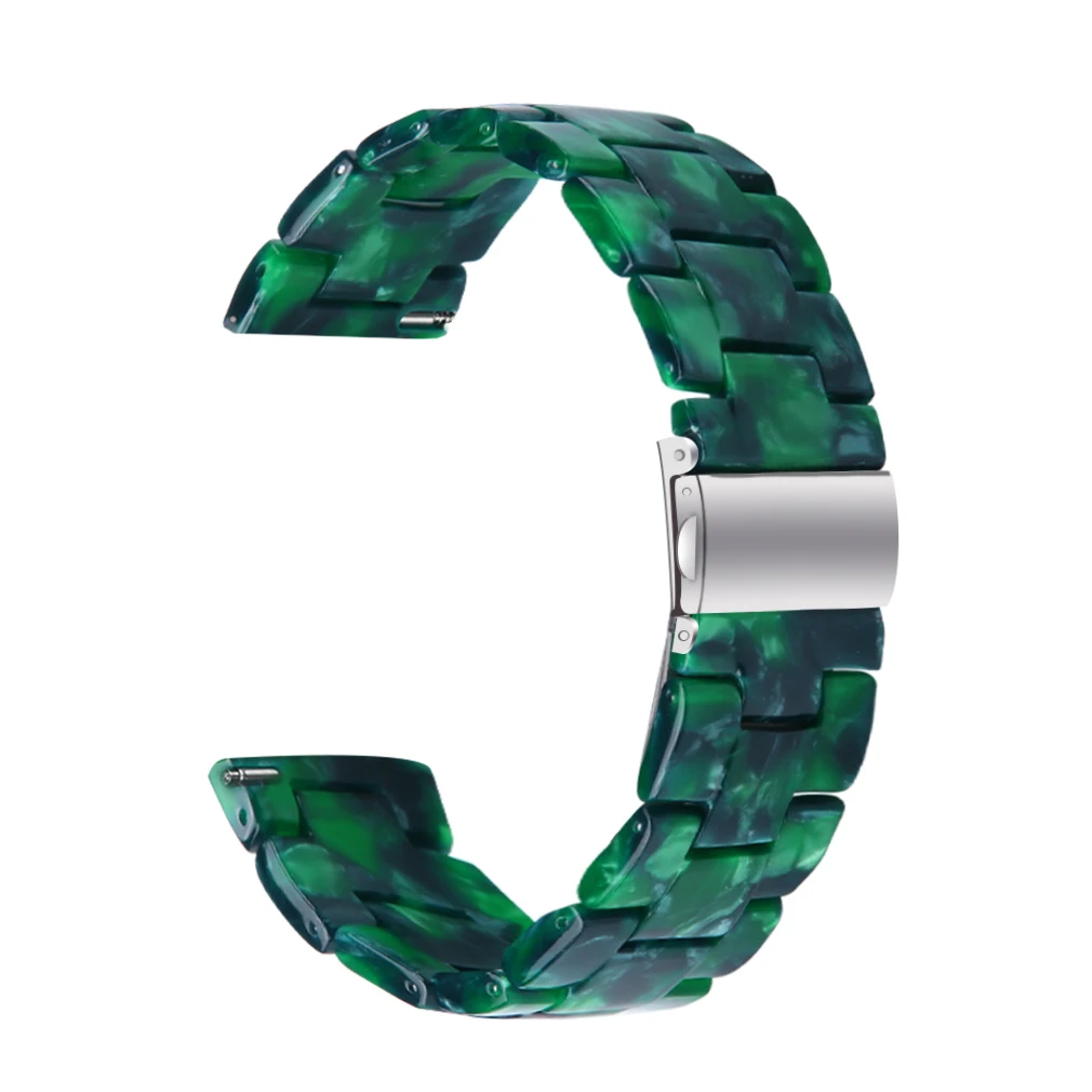 Enhanced 20mm Resin Smart Watch Strap - Versatile Replacement Wristband in Stylish Design