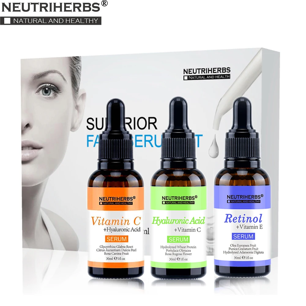 

Superior Vitamin C Serum Hyaluronic Acid Serum Retinol Serum for Face Whitening Lifting Sun Spot Anti Aging Wrinkle