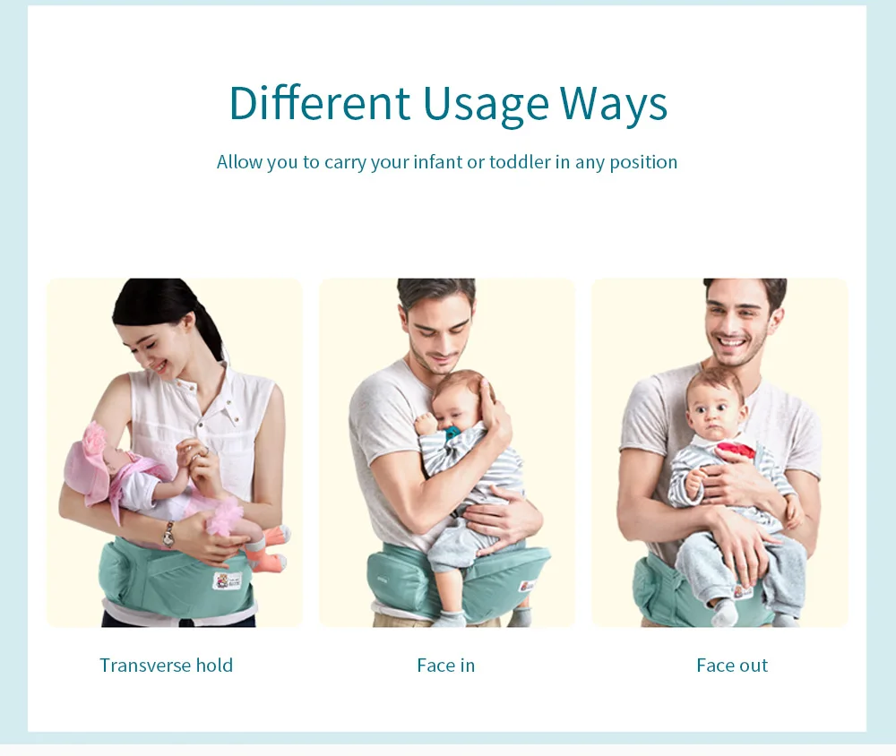  Baby Infant Hip Seat Toddler Waist Stool Carrier