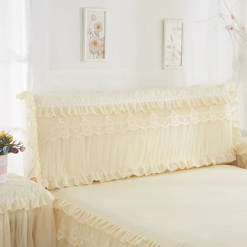 Beige Высокая эластичность кровать стеганая кровать крышка Защитная, крышка смываемая пыль крышка 1,2 м 1,5 м 1,8 м 2,0 м 2,2 м чехол на спинку кровати для кровати - Цвет: Beige