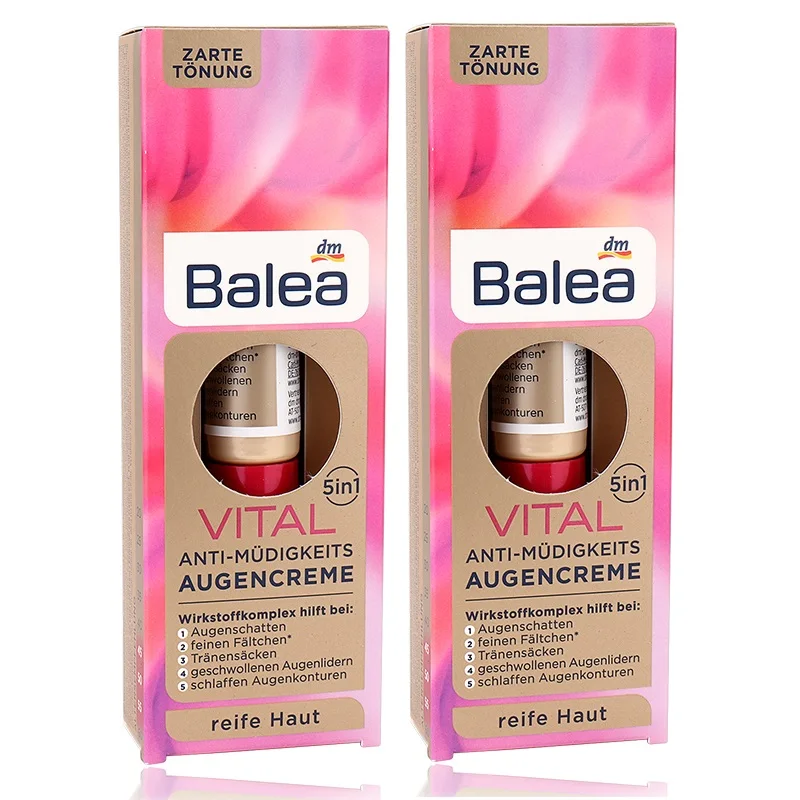 

2pcs/lot Germany Balea 5 in1 Anti-fatigue Anti aging Anti Wrinkle Eye Cream Softens swollen eyelids Fight swelling dark circles