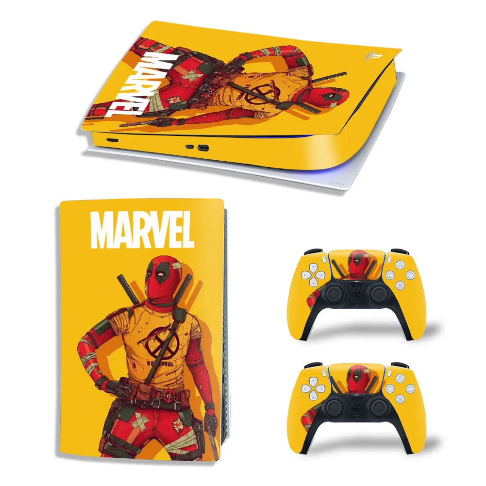 Marvel Star Wars PS5 Digital Edition Skin Sticker Decal Cover for PlayStation 5 Console and 2 Controllers PS5 Skin Sticker Vinyl 