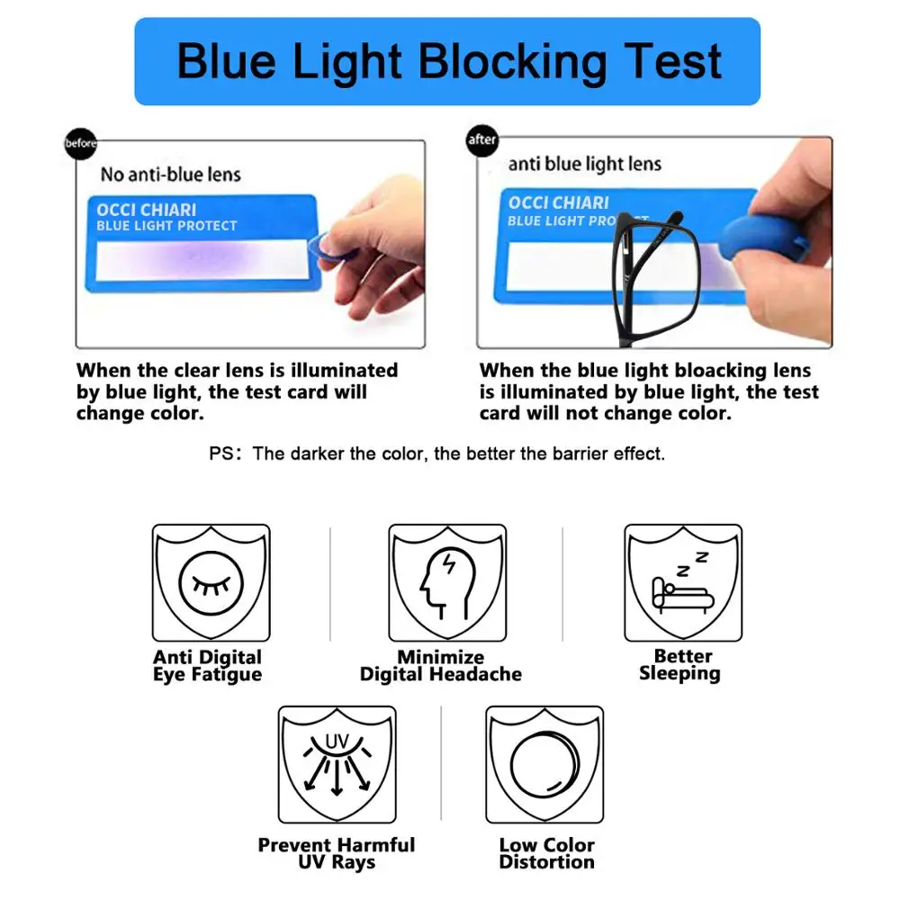 Najtaniej OCCI CHIARI mężczyźni okulary ramka optyczna 2019 mężczyźni przezroczyste soczewki receptę blokujące niebieskie światło octanowe akcesoria optyczne okulary W COLOPI