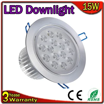 

10PCS/Lot Samsung Chip 3 Years Warranty LED Ceiling Light 15W LED Downlight Dimmable LED Down Lighting Bulb Recessed Spotlight