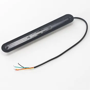 

2 Pcs 12V Red Unverisal LED Car Third Brake Light LED Stop Light with Running Yellow Turn Signal Tail Lamp