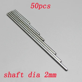 

50pcs RC Cars Transmission Shafts Coupling Connecting Drive Shaft Diameter 2mm Length 20/40/60/80mm Gear Shaft Gearmotor Adapter
