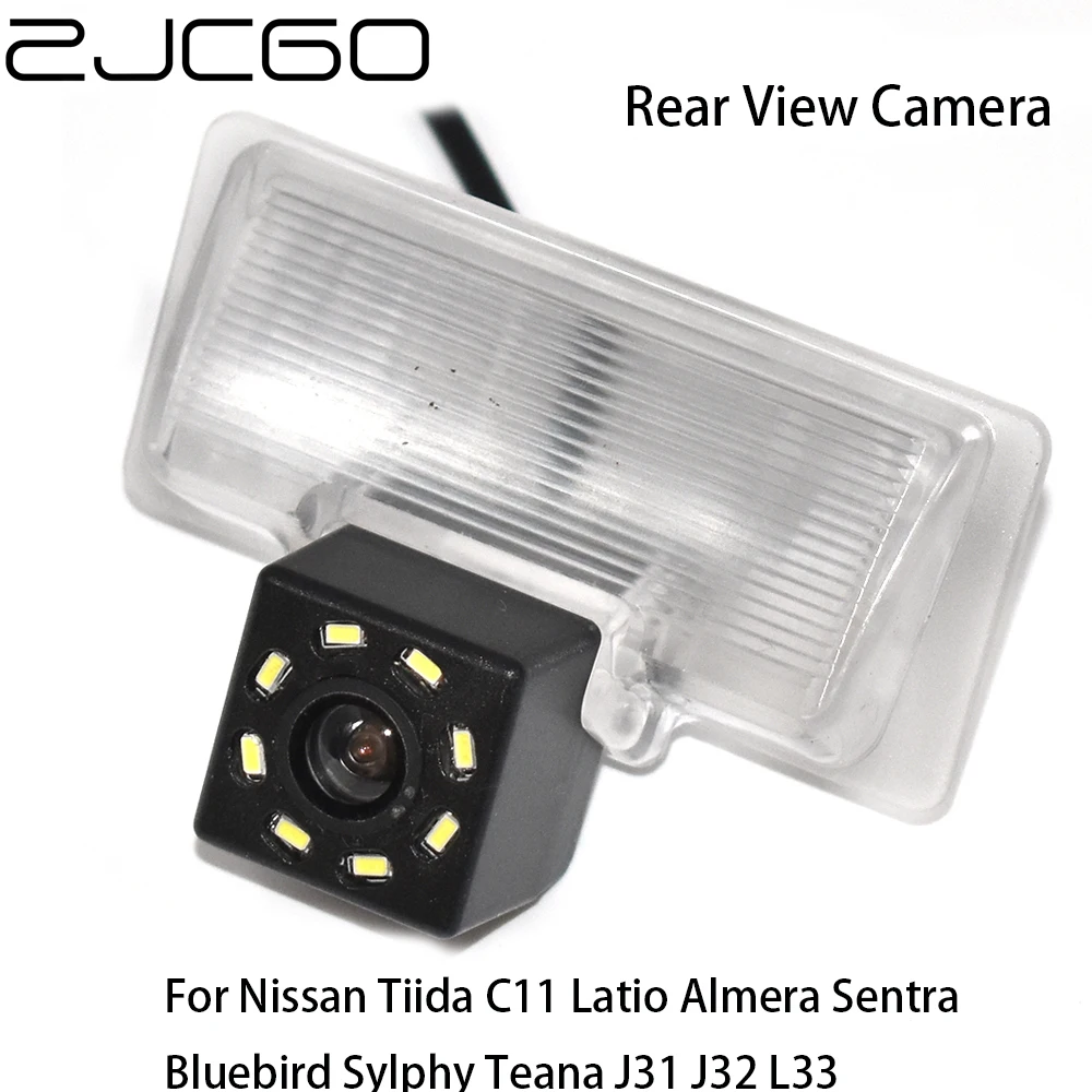 ZJCGO Car Rear View Reverse Back Up Parking Camera for Nissan Tiida C11 Latio Almera Sentra Bluebird Sylphy Teana J31 J32 L33