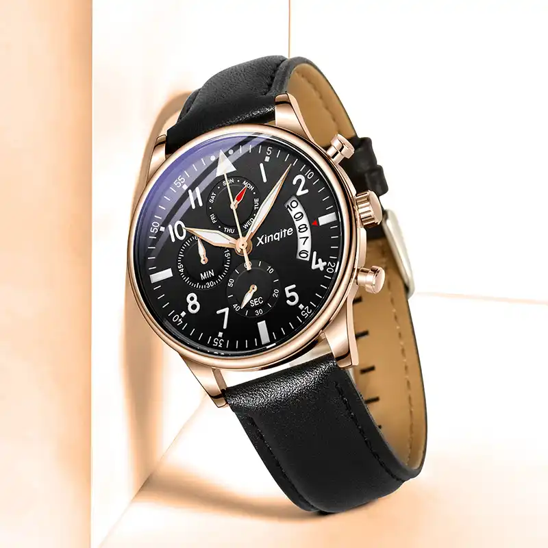 19 メンズ腕時計 Xinqite 男性腕時計クロノグラフ最高ブランドの高級スポーツ腕時計男性時計クォーツ腕時計男性防水 クォーツ時計 Aliexpress