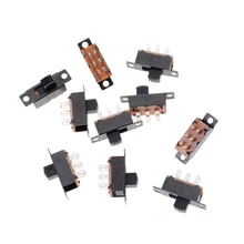 uxcell 10Pcs 5mm Horizontal Slide Switch DPDT 2P2T 6 Terminals PCB Panel Latching
