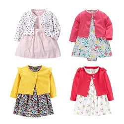 Ensemble de 2 pièces pour bébé fille, barboteuse à manches longues, vêtements d'automne et de printemps pour nouveau né 
