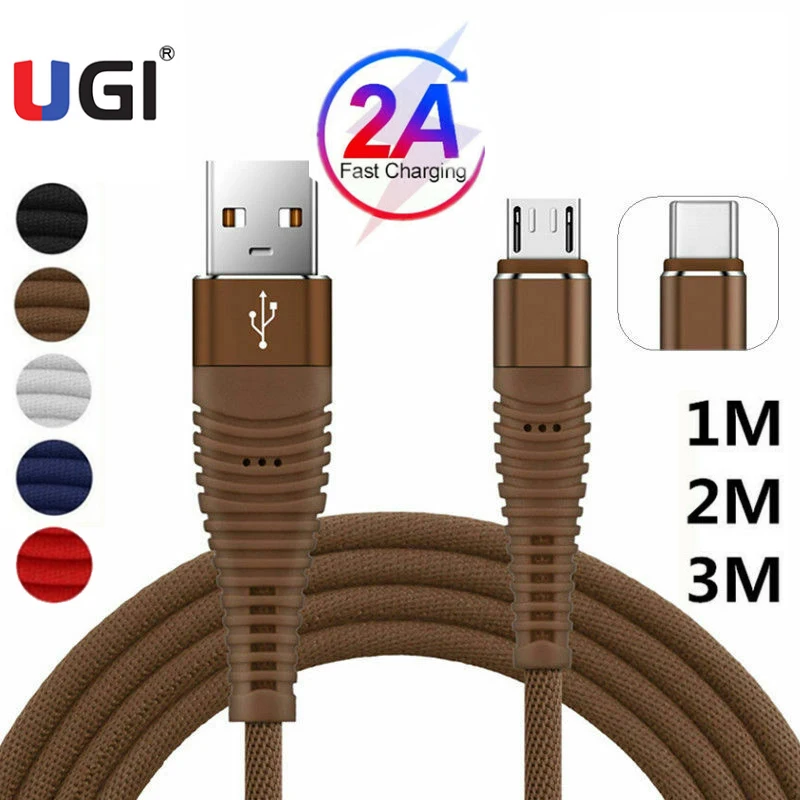 УГИ кабель для быстрой зарядки передачи данных с разъемом типа C USB нейлоновой