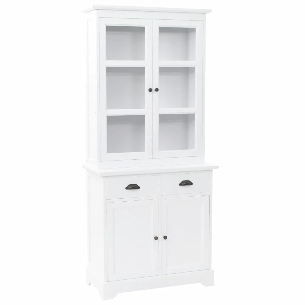 Welsh Dresser with 4 Doors MDF and Pinewood 80x40x180 cm |