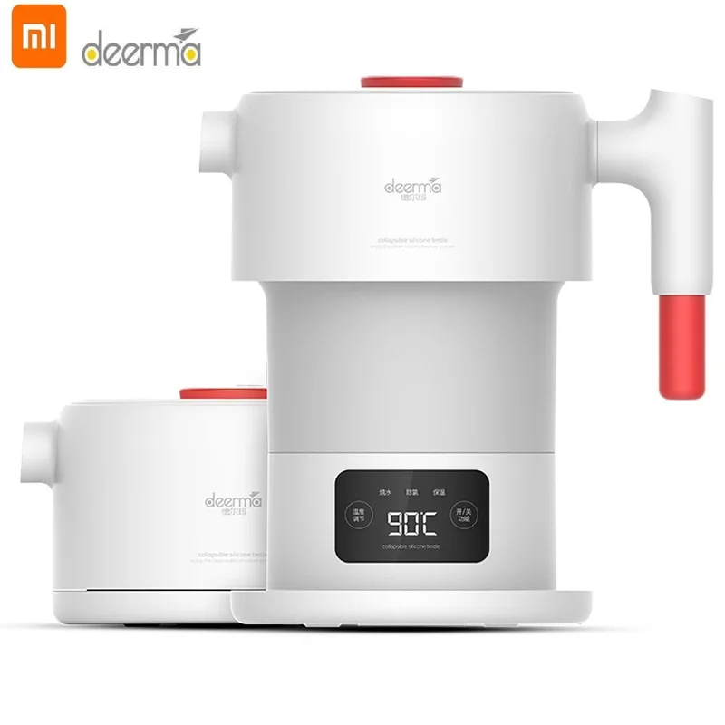 Xiaomi Youpin Deerma DH206 600 мл чайник для воды складной портативный Электрический нагрев ручной Автоматическое отключение питания горшок для путешествий