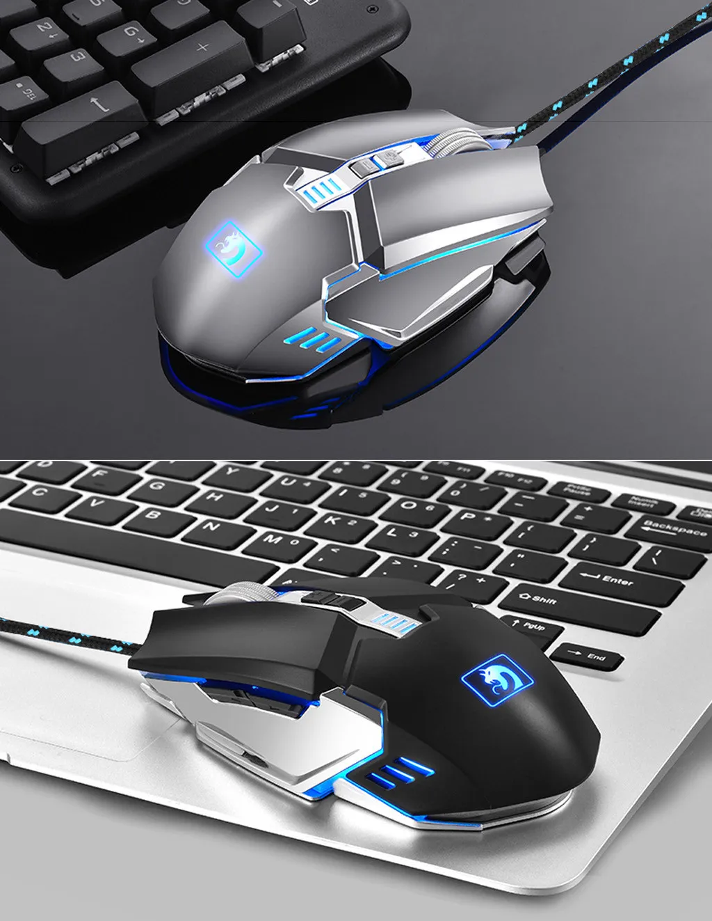 OMESHIN подходит для M312 2400 точек/дюйм Профессиональный 6-ключ макро программирования светодиодный Мышь линия механические подсветка игровой коврик для мыши