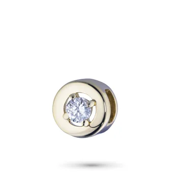 

Pendant in yellow gold with a diamond
