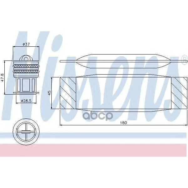 Осушитель Кондиционера Audi A3/S3 1.2tfsi 03- Nissens 95490 Nissens арт. 95490