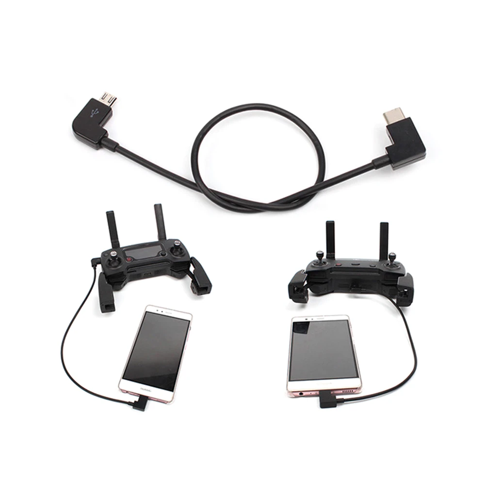 Data Cable OTG Remote Controller to Phone Tablet Connector Micro USB Type C IOS Extend for DJI Mavic Mini/MINI SE/Pro/Mavic 2 deerc drone