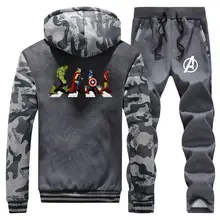 ##Special Price The Avengers 2019 Winter Jacket+Pant 2pcs Sets Men Hoodies Superhero Avengers Road Male Warm Suit Sweatshirt Harajuku Tracksuit ##Special Price The Avengers 2019 Winter Jacket+Pant 2pcs Sets Men Hoodies Superhero Avengers Road Male Warm Suit Sweatshirt Harajuku Tracksuit