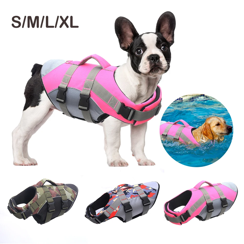 

Dogs Swimwear Pets Safety Swimming Suit Dog Life Vest Summer Shark Pet Safety Jacket for Small Medium Large Dog Safety Clothes