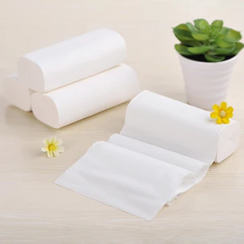 

12pcs Coreless Toilet Paper Roll Household 4-layer Thickened Soft Safe Wood Pulp Toilet Roll SAL99