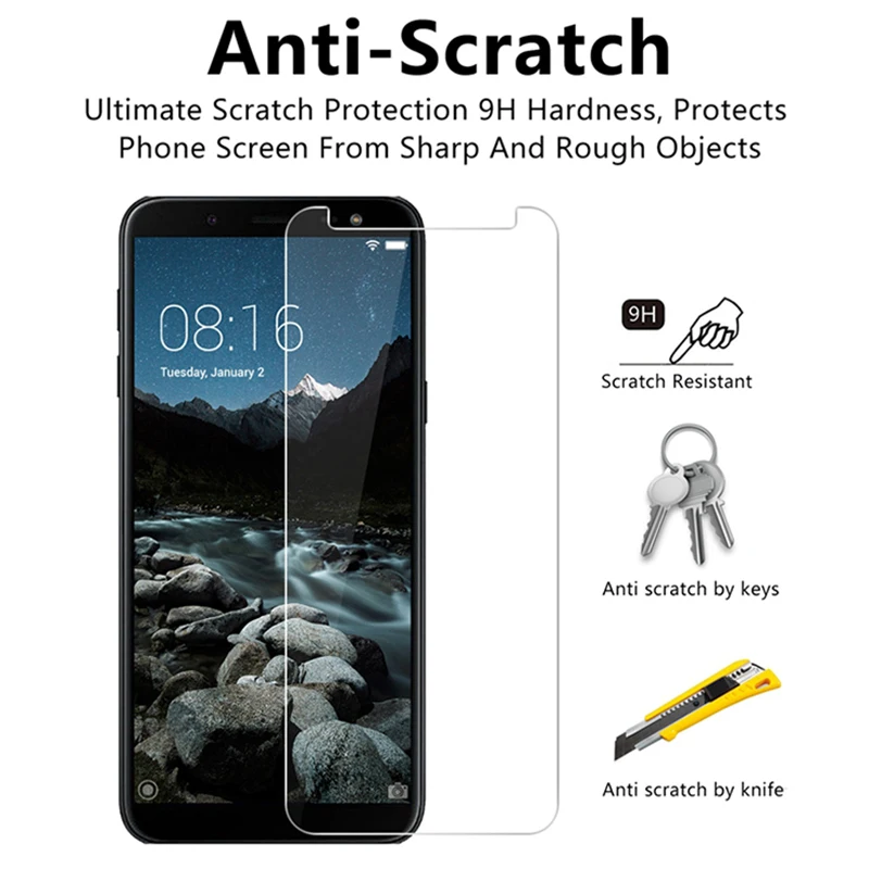 Закаленное стекло для samsung J6 Plus, Защитное стекло для samsung J4 J8, защитная пленка для экрана телефона для Galaxy Note 2 3 4 5 7