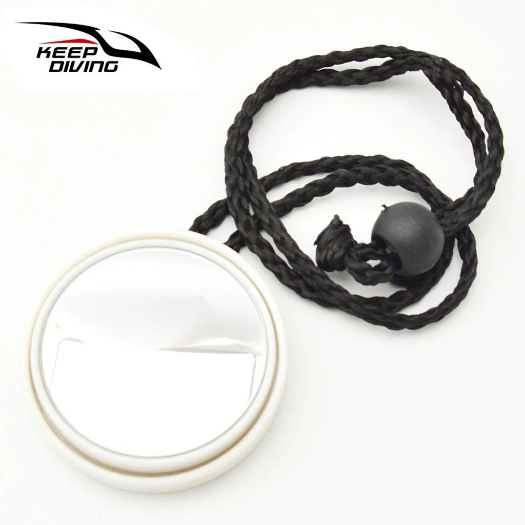 Scuba Diving Diver Rearview Mirror with Lanyard Safety Gear Equipment