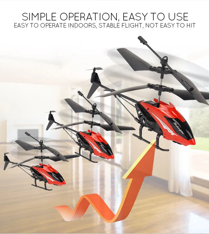Mini Drone RC Helicopter Kid Toy Dron Mini Helicopter Boy 2.5 Channel Toys for Children RC Drones With Gyro Crash Christmas Gift