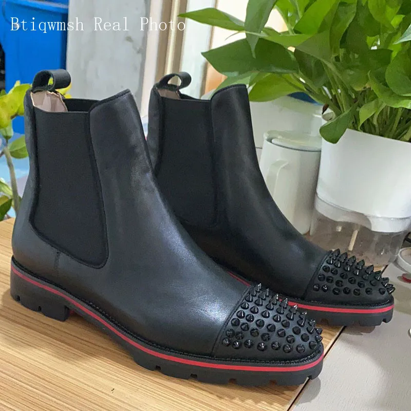 melon spike chelsea boot