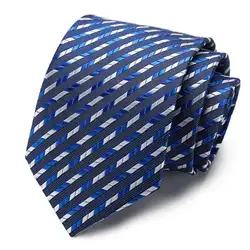 Официальный Мужской галстук 67 стилей в полоску, в горошек, 7,5 см, 100% шелк, синий и красный цвет, мужской галстук, деловой роскошный галстук