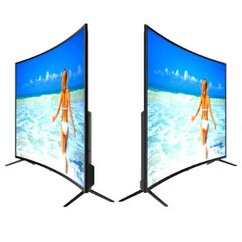Preise Große Größe Gebogene Lcd Monitor Bildschirm 4K LED Wifi TV 70 ''zoll Smart TV Android System Multi Langauges Led TV Fernseher