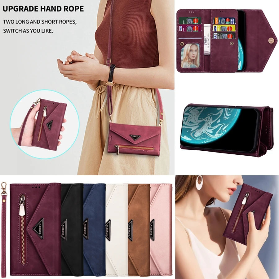 Многофункциональный кожаный чехол-бумажник для Huawei P40/P30/P20 Lite/Pro P Smart 2019 Mate 30/20/10 Y6/Y7
