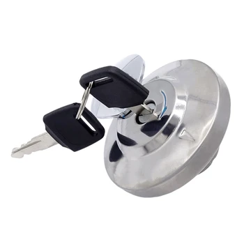 

1 Set Motorcycle Petrol Fuel Gas Tank Cover Cap Lock Silver With 2 Keys Fit for Honda Shadow Spirit VT750 DC C2 VLX VT600