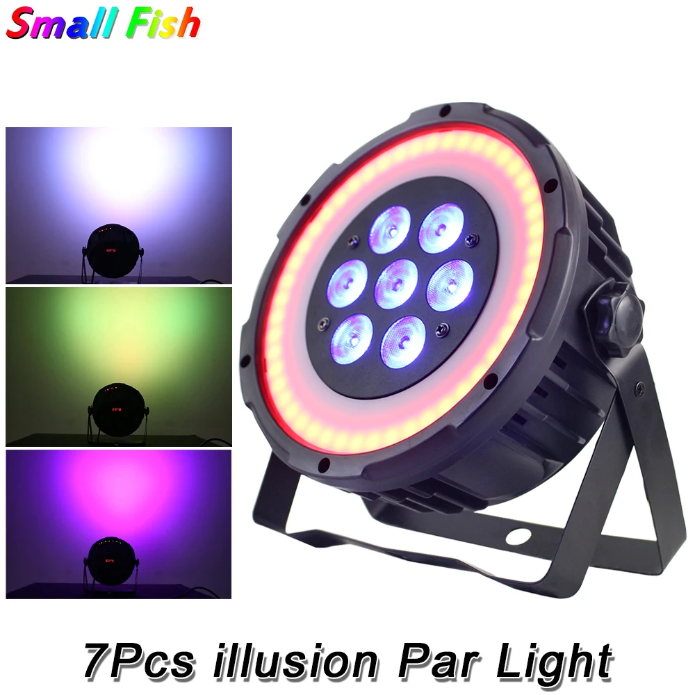 7x10 Вт RGBW 4 в 1 и 48x0 5 RGB 3 SMD Иллюзия Par Светильник для дискотеки DJ проектор машина