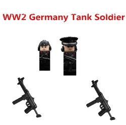 2PCS/SET Military tank Soldier MOC Building Blocks City Playmobil Accessory Modern SWAT Mini Parts Brick Figures Toys