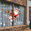 Pegatinas de Feliz Navidad para ventanas, vinilo de PVC de gran tamaño, de Papá Noel y Año Nuevo, decoración de las habitaciones del hogar removible ► Foto 1/6