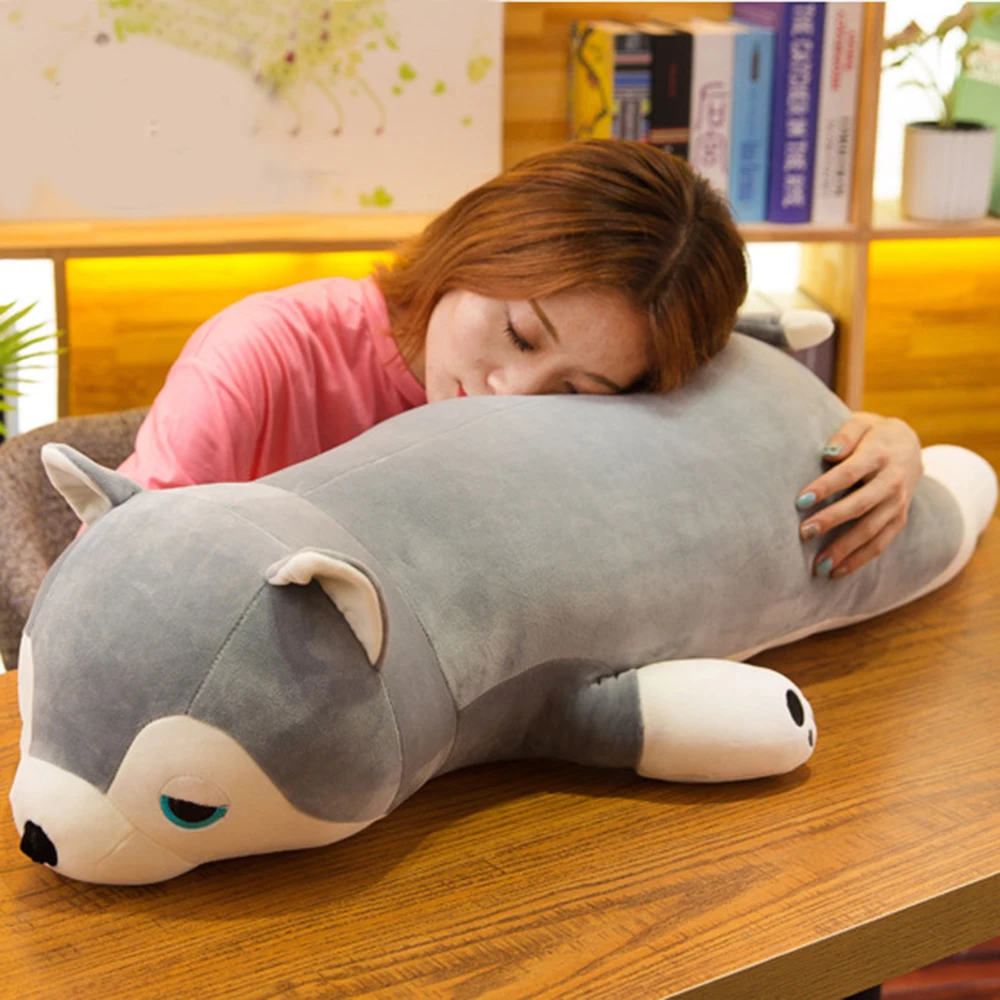 Kids Cute Soft Puppy Plush Toy Stuffed Cushion Simulation Husky Dog Pillow Stuffed Doll for Baby 1